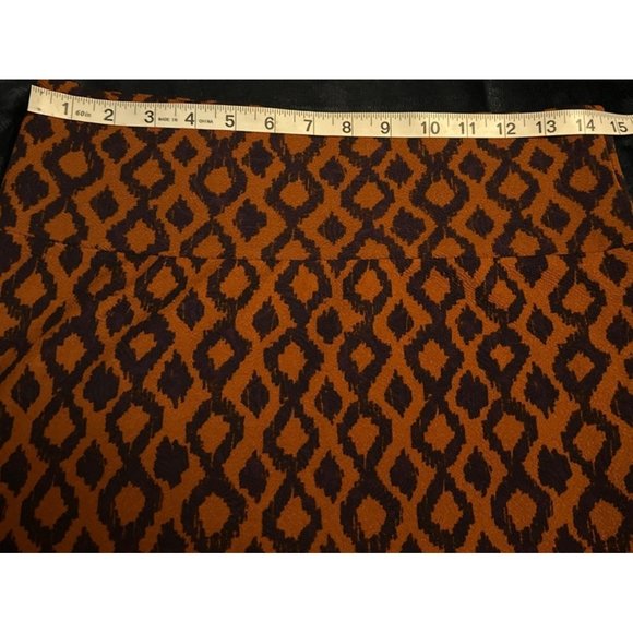 Set of 2 LuLaRoe Simply Comfy Pencil Skirts Blue Brown Geometric Women Size M - Picture 11 of 13